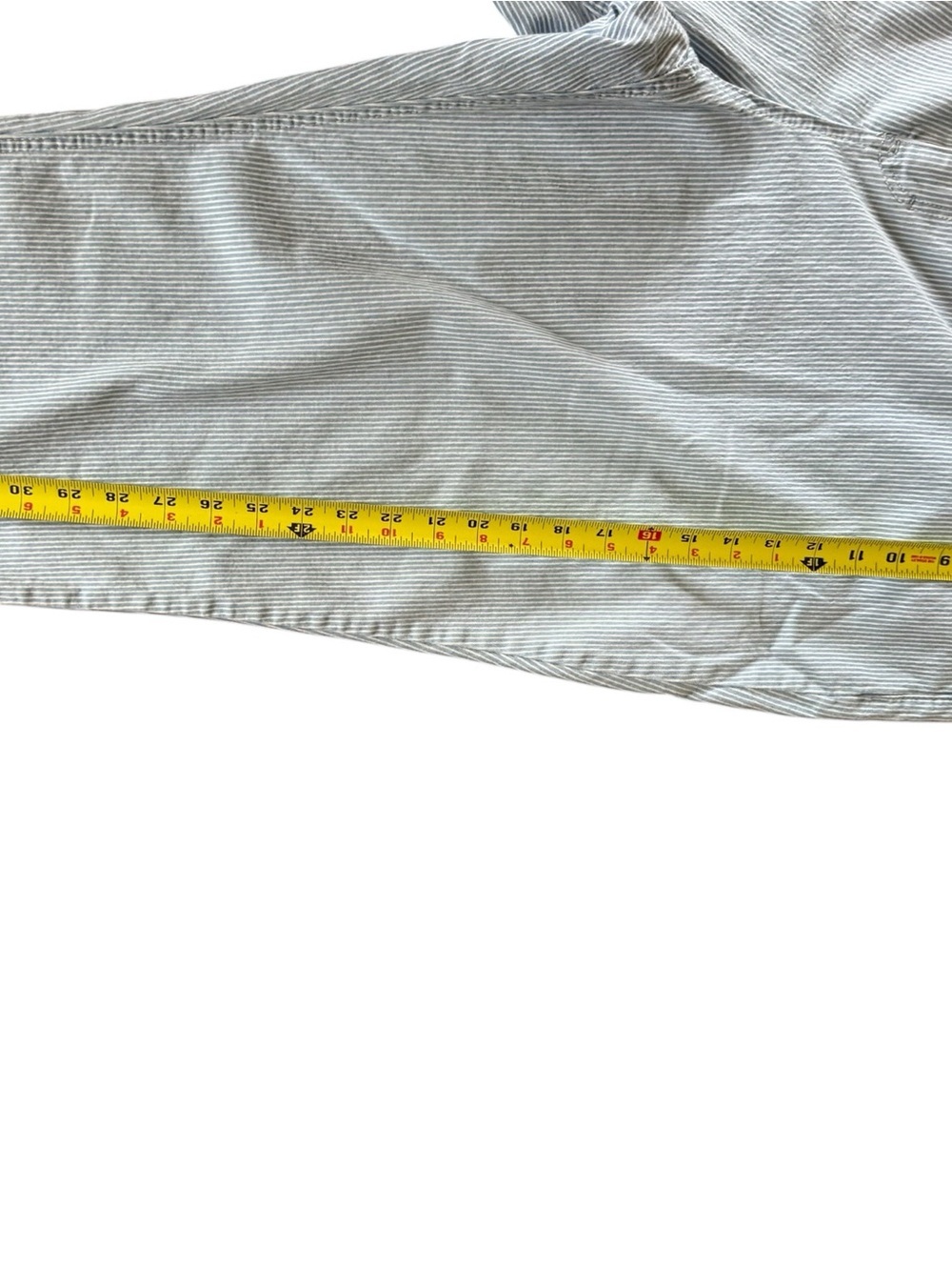 Catherines 28W Blue White Striped Wide Leg Pull On Pants - Picture 7 of 7